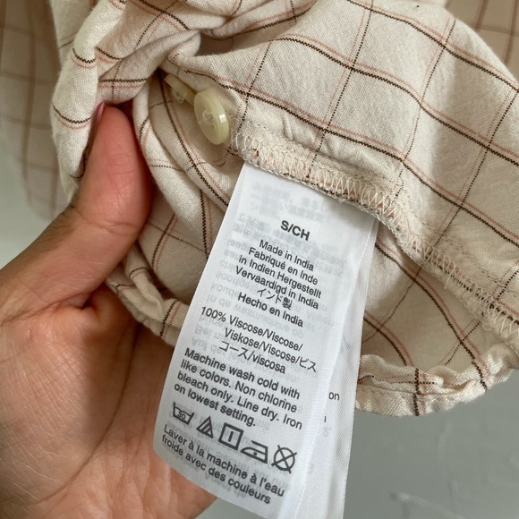 Madewell plaid top - Picture 2 of 6